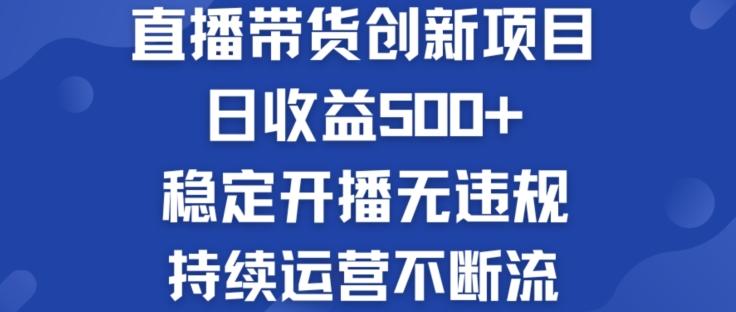 淘宝无人直播带货创新项目：日收益500+  稳定开播无违规  持续运营不断流【揭秘】-博库