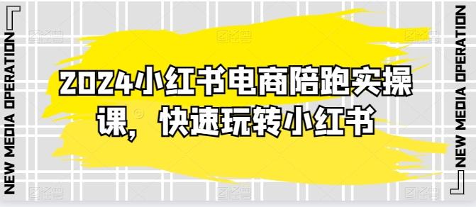 2024小红书电商陪跑实操课，快速玩转小红书，超过20节精细化课程-博库