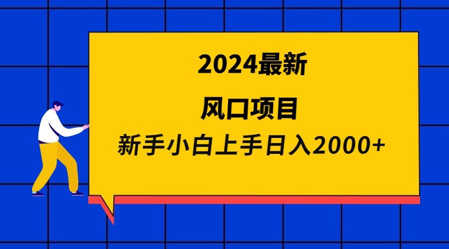 (9483期)2024最新风口项目 新手小白日入2000+-博库