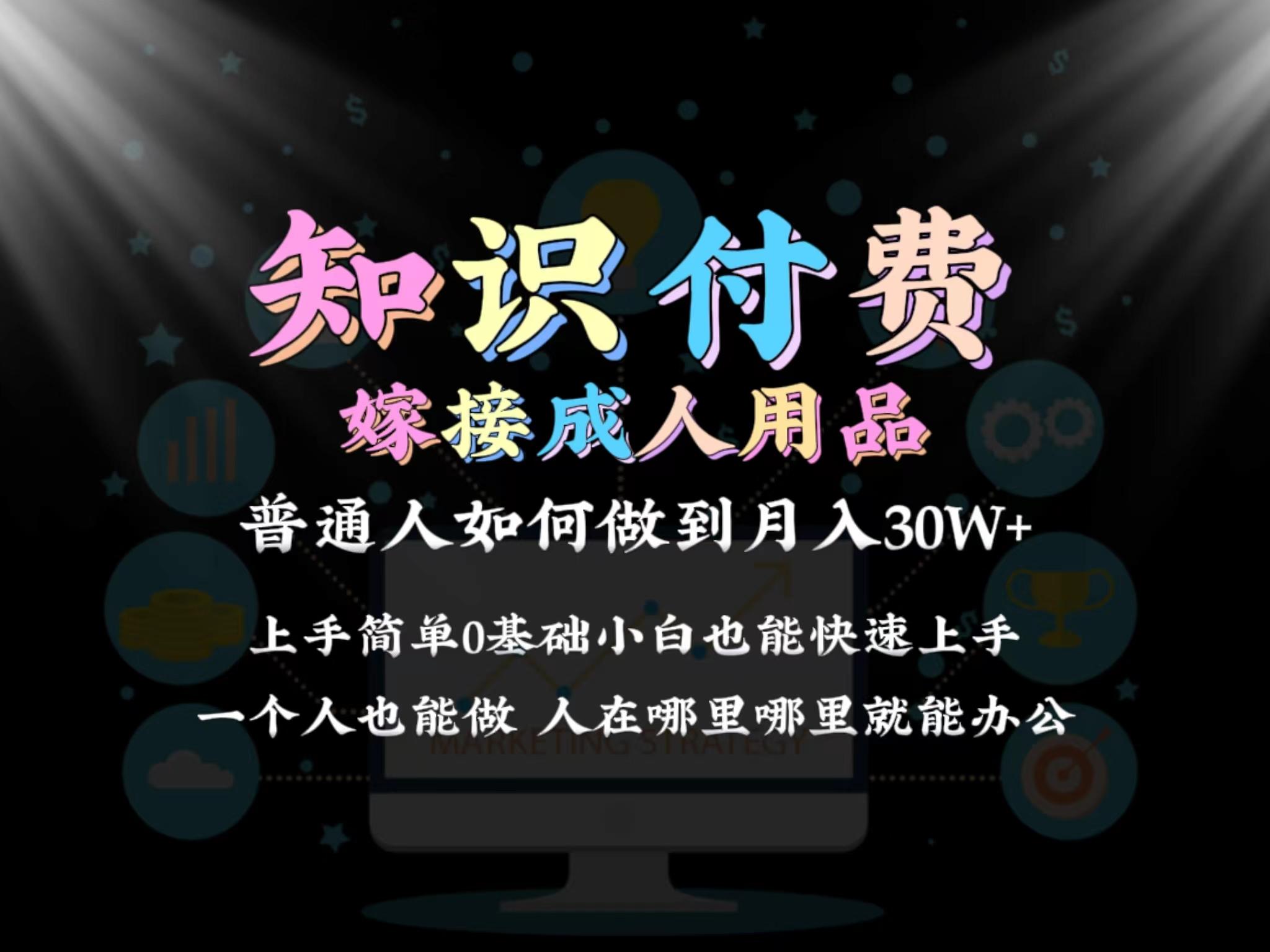 2024普通人做知识付费结合成人用品如何实现单月变现30w 保姆教学1.0-博库