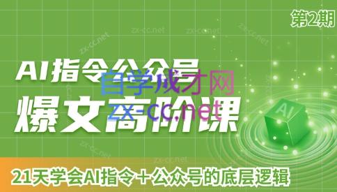 AI破局俱乐部·AI指令公众号高阶课（第2期）-博库