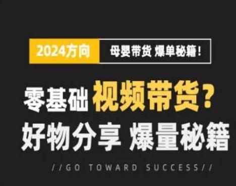 短视频母婴赛道实操流量训练营，零基础视频带货，好物分享，爆量秘籍-博库