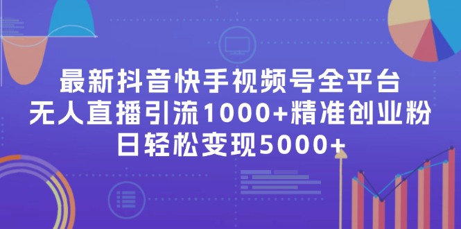 最新抖音快手视频号全平台无人直播引流1000+精准创业粉，日轻松变现5000+-博库