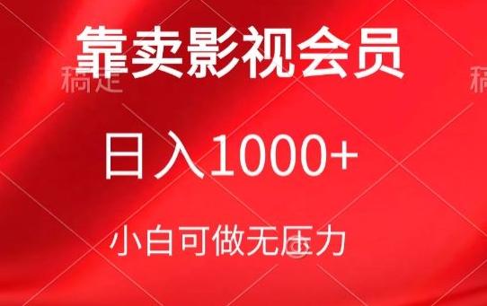 靠卖影视会员，日入1000+，落地保姆级教程，新手可学【揭秘】-博库