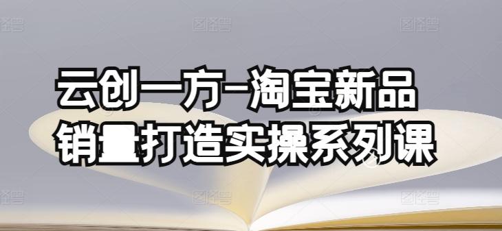 云创一方-淘宝新品销量打造实操系列课，基础销量打造(4课程)+补单渠道分析(4课程)-博库