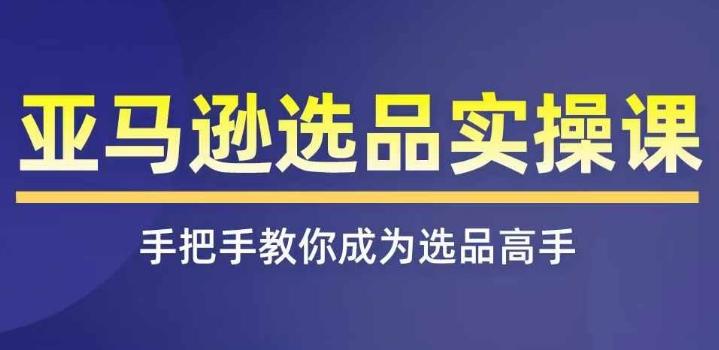 亚马逊选品实操课程，快速掌握亚马逊选品的技巧，覆盖亚马逊选品所有渠道-博库