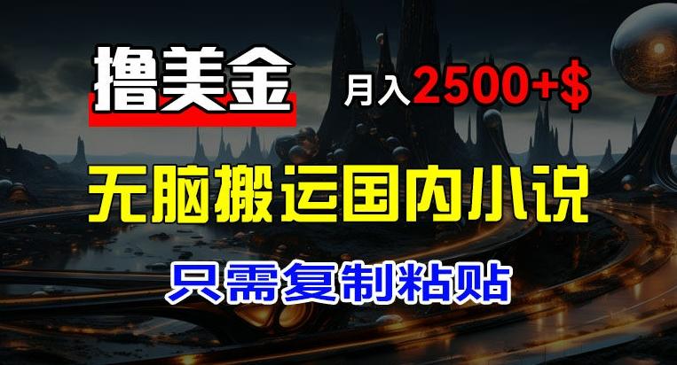 最新撸美金项目，搬运国内小说爽文，只需复制粘贴，稿费月入2500+美金，新手也能快速上手【揭秘】-博库