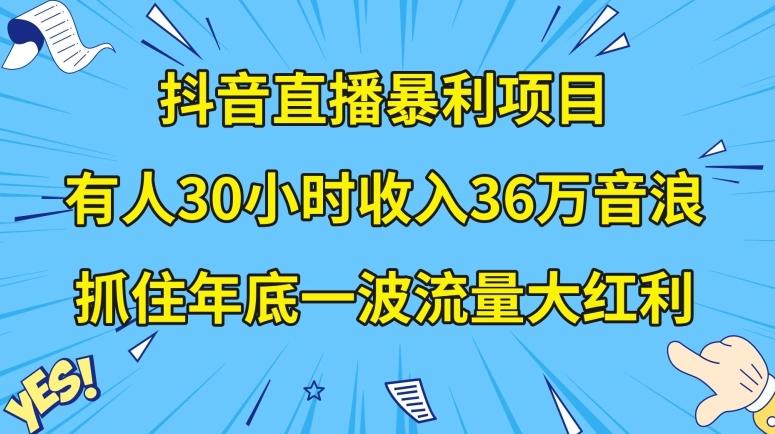 抖音直播暴利项目，有人30小时收入36万音浪，公司宣传片年会视频制作，抓住年底一波流量大红利【揭秘】-博库