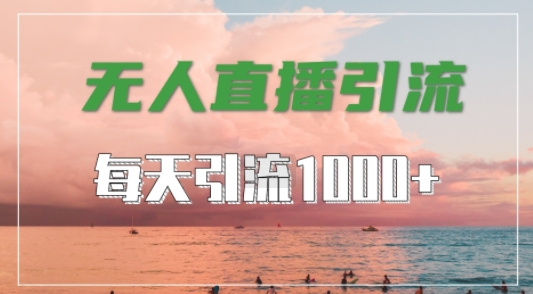 抖音快手视频号全平台通用，无人直播引流法，超暴力引流1000+高质量精准创业粉【揭秘】-博库