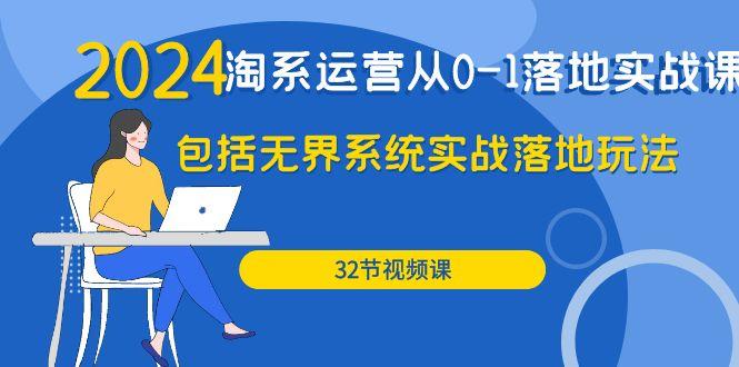 (9919期)2024·淘系运营从0-1落地实战课：包括无界系统实战落地玩法(32节)-博库