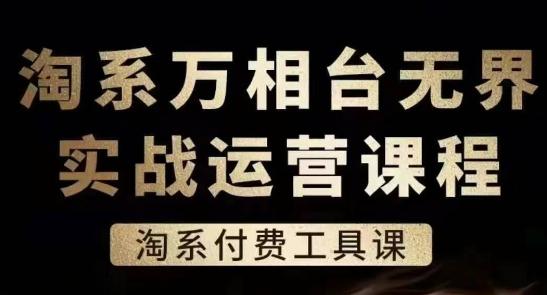 淘系万相台无界实战运营课，淘系付费工具课-博库