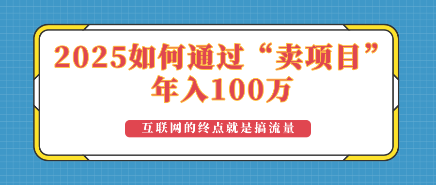 2025年如何通过“卖项目”实现100万收益：最具潜力的盈利模式解析-博库