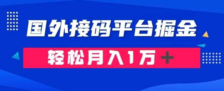 通过国外接码平台掘金：成本1.3，利润10＋，轻松月入1万＋【揭秘】-博库