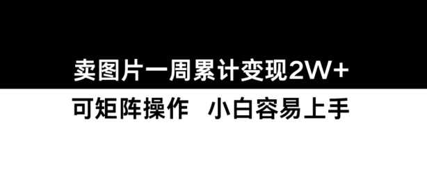 小红书【卖图片】一周累计变现2W+小白易上手-博库