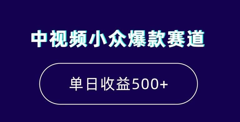 中视频小众爆款赛道，7天涨粉5万+，小白也能无脑操作，轻松月入上万【揭秘】-博库