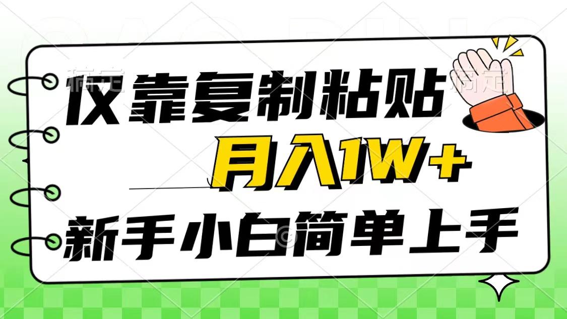 仅靠复制粘贴，被动收益，轻松月入1w+，新手小白秒上手，互联网风口项目-博库