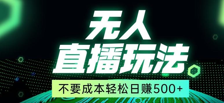 全网首发24年最新无人直播玩法，不需要成本，无需人力，一台电脑24小时为你工作-博库