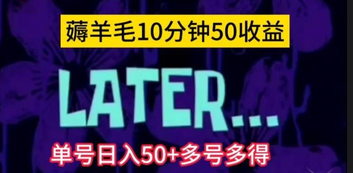 美团薅羊毛玩法，单号日入50+多号多得【仅揭秘】-博库