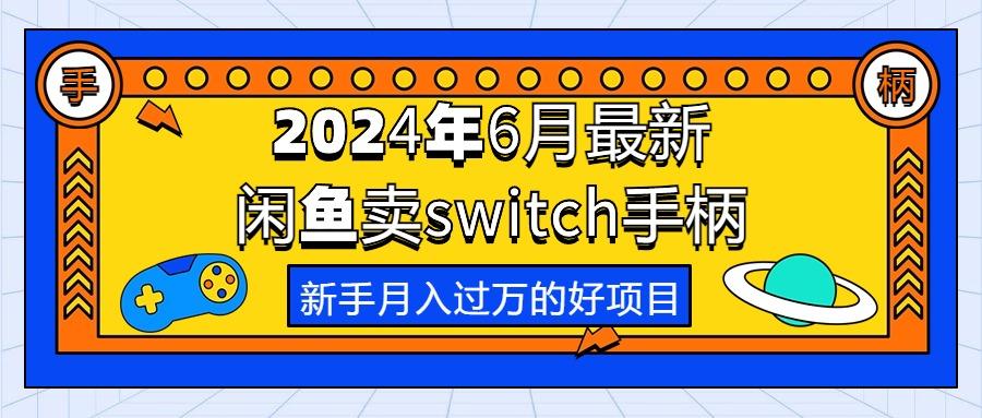 2024年6月最新闲鱼卖switch游戏手柄，新手月入过万的第一个好项目-博库