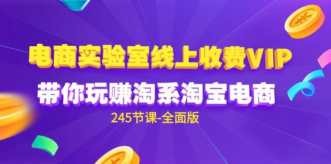 (9859期)电商-实验室 线上收费VIP，带你玩赚淘系淘宝电商(245节课-全面版)-博库