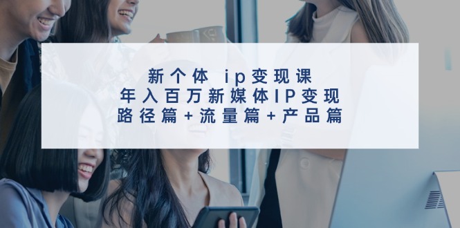 新个体ip变现课，年入百万新媒体IP变现，路径篇+流量篇+产品篇-博库