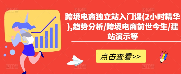 跨境电商独立站入门课(2小时精华),趋势分析/跨境电商前世今生/建站演示等-博库