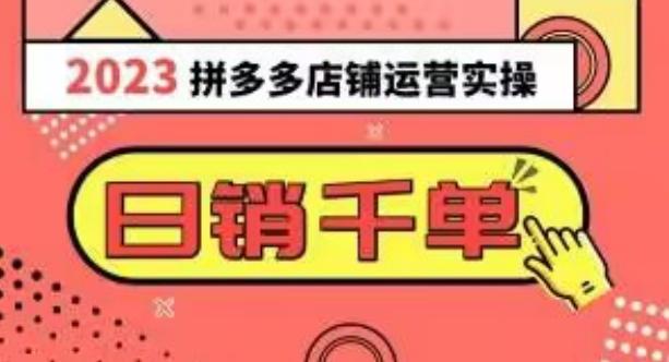 2023拼多多运营实操，每天30分钟日销1000＋，爆款选品技巧大全（10节课）-博库