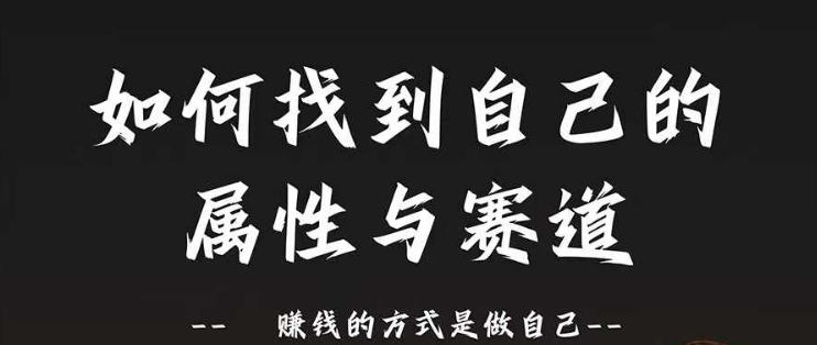 赛道和属性2.0：如何找到自己的属性与赛道，赚钱的方式是做自己-博库