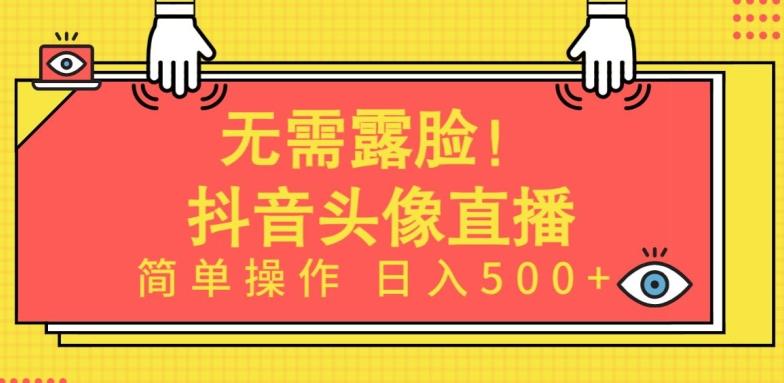 无需露脸，Ai头像直播项目，简单操作日入500+【揭秘】-博库