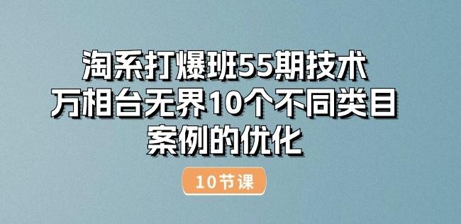 淘系打爆班55期技术：万相台无界10个不同类目案例的优化(10节)-博库