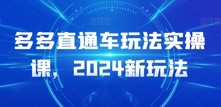 多多直通车玩法实操课，2024新玩法-博库