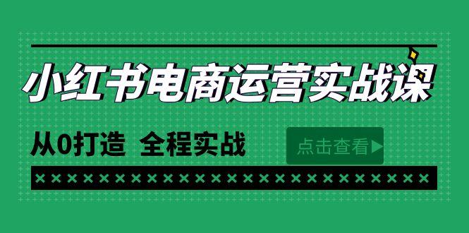 (9946期)最新小红书·电商运营实战课，从0打造  全程实战(65节视频课)-博库