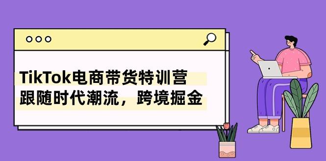 TikTok电商带货特训营，跟随时代潮流，跨境掘金(8节课-博库