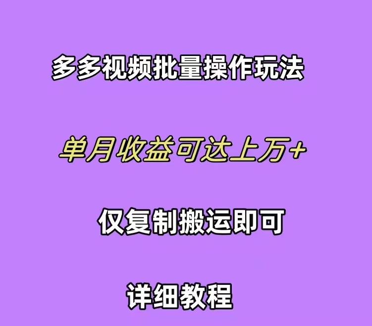 (10029期)拼多多视频带货快速过爆款选品教程 每天轻轻松松赚取三位数佣金 小白必…-博库