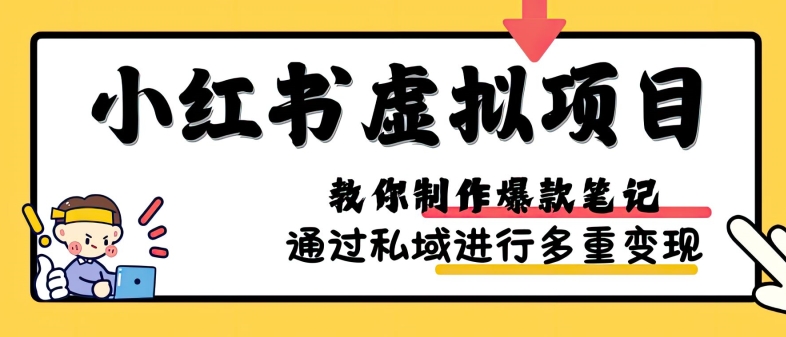 小红书虚拟项目实战，爆款笔记制作，矩阵放大玩法分享-博库