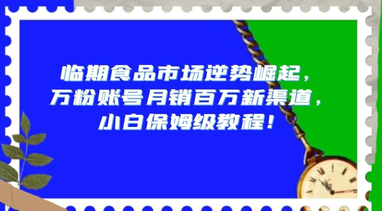 临期食品市场逆势崛起，万粉账号月销百万新渠道，小白保姆级教程【揭秘】-博库