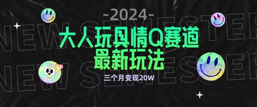 全新大人玩具情Q赛道合规新玩法，公转私域不封号流量多渠道变现，三个月变现20W【揭秘】-博库