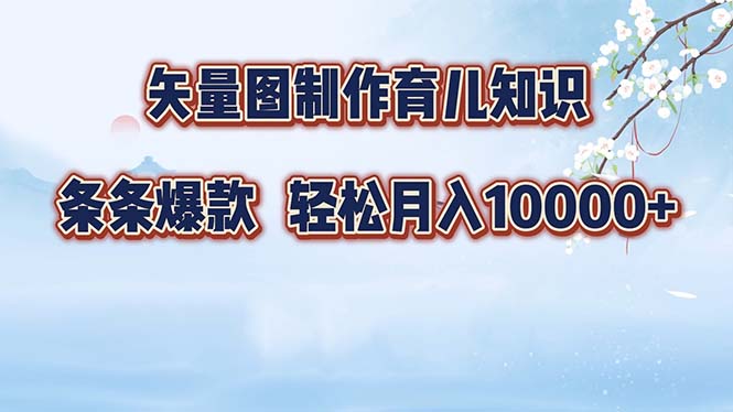 矢量图制作育儿知识，条条爆款，月入10000+-博库