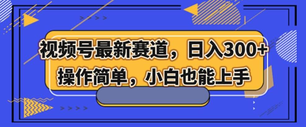 视频号最新赛道，日入300+，新手小白轻松掌握-博库