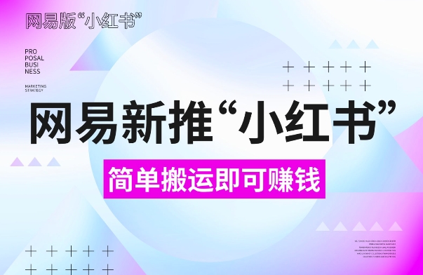 网易官方新推“小红书”，搬运即有收益，新手小白千万别错过(附详细教程)【揭秘】-博库