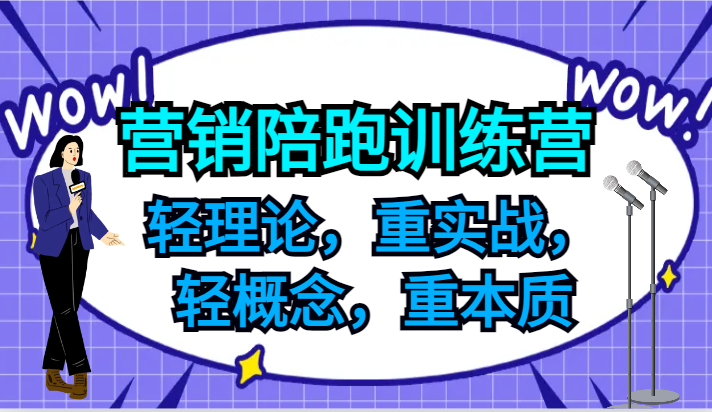 营销陪跑训练营，轻理论，重实战，轻概念，重本质，适合中小企业和初创企业的老板-博库