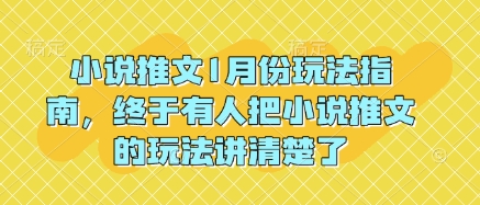 小说推文1月份玩法指南，终于有人把小说推文的玩法讲清楚了!-博库