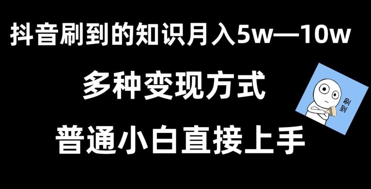 抖音刷到的知识，每天只需2小时，日入2000+，暴力变现，普通小白直接上手【揭秘】-博库