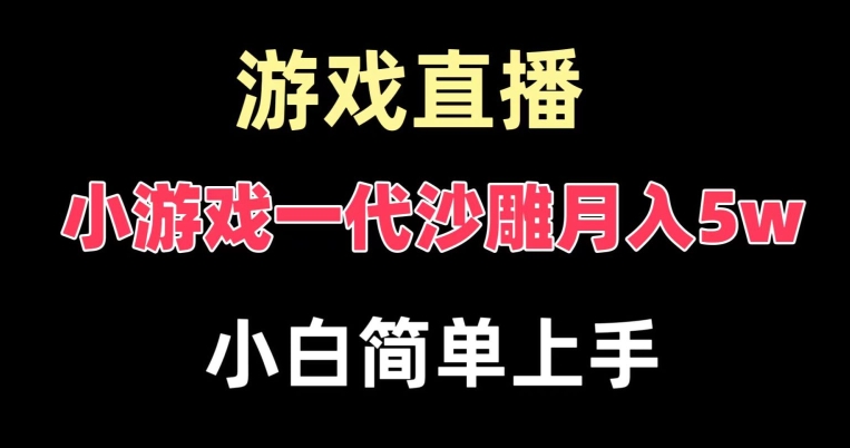 玩小游戏一代沙雕月入5w，爆裂变现，快速拿结果，高级保姆式教学【揭秘】-博库