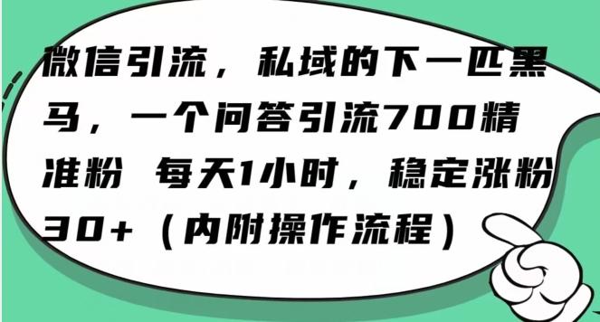 怎么搞精准创业粉？微信新赛道，每天一小时，利用Ai一个问答日引100精准粉-博库