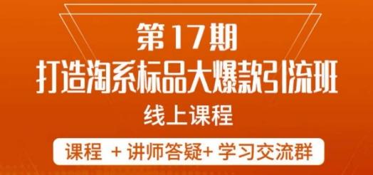 南掌柜-第17期打造淘系标品大爆款，5天线上课-博库