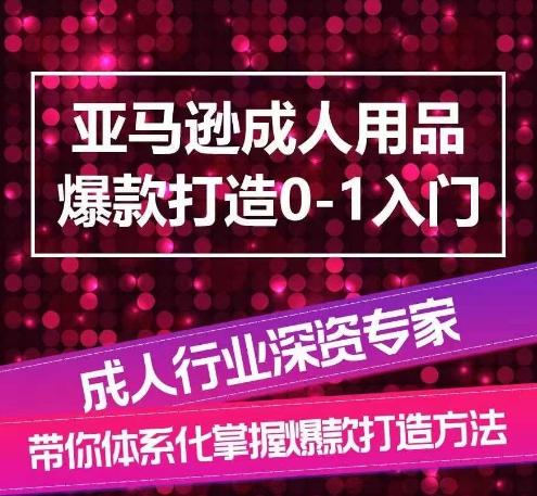 亚马逊成人用品爆款打造0-1入门，系统化讲解亚马逊成人用品爆款打造的流程-博库