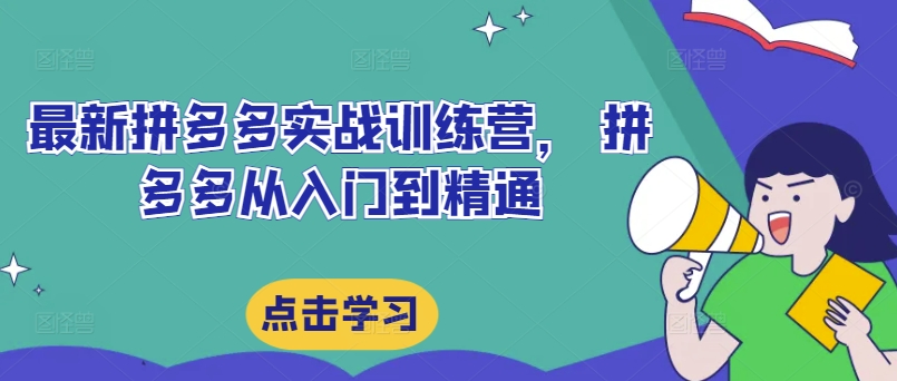 最新拼多多实战训练营， 拼多多从入门到精通-博库