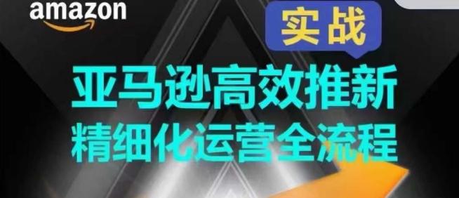 亚马逊高效推新精细化运营全流程，全方位、快速拉升产品排名和销量!-博库