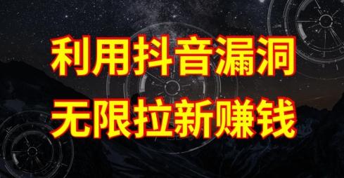 利用抖音链接漏洞，无限拉新赚钱【漏洞原理+操作流程】【揭秘】-博库